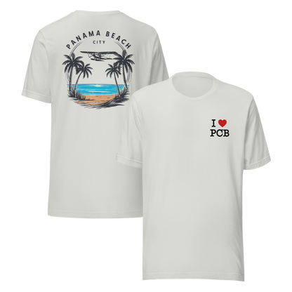 Skyline to Shoreline: I Love PCB Unisex Tee