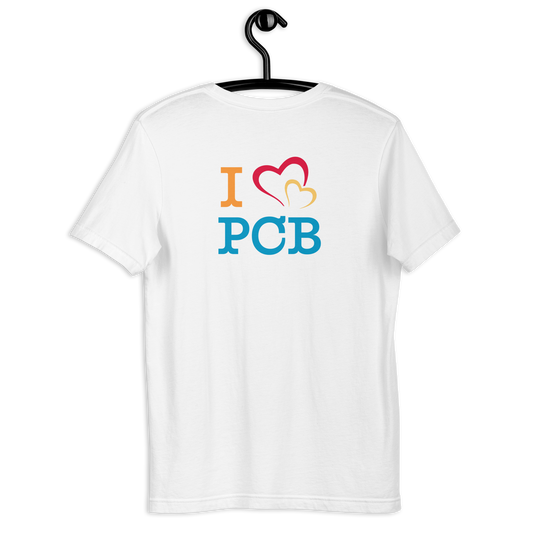 I Love PCB Back Design Unisex Tee