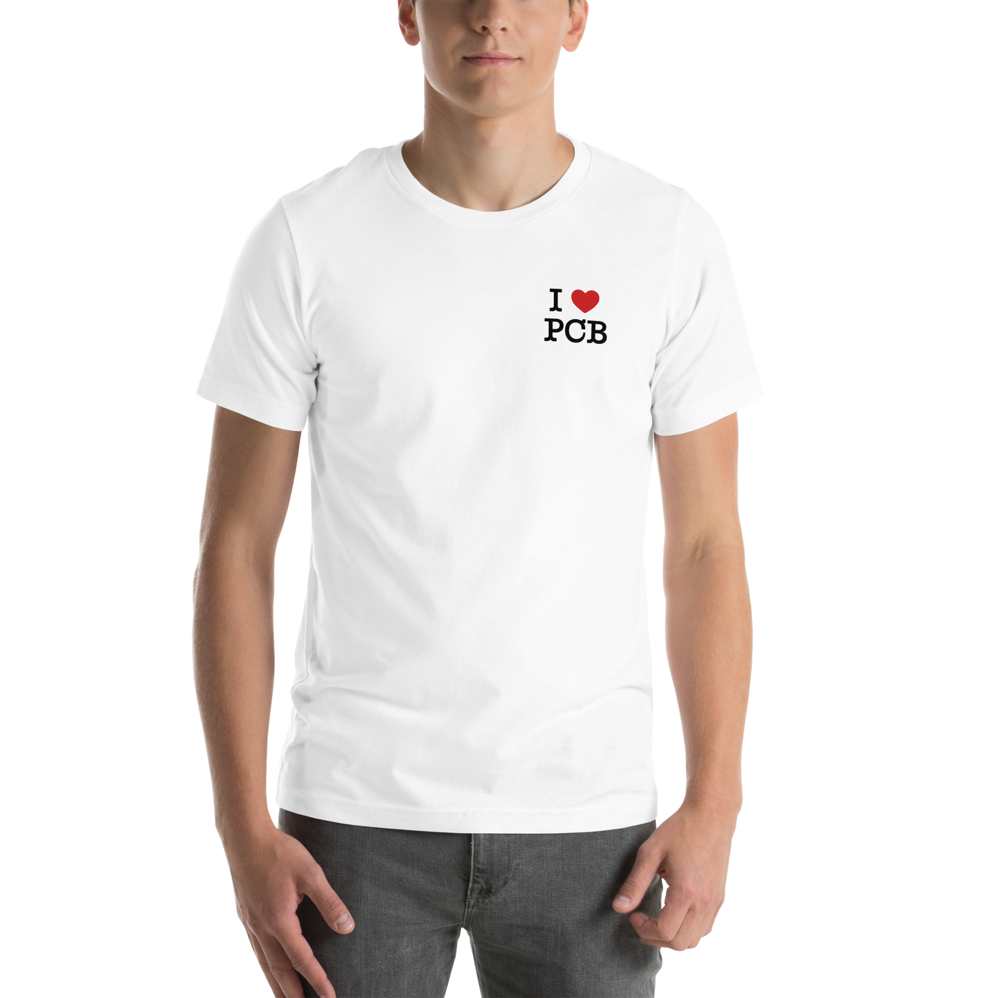 Tropical Canopy: I Love PCB Unisex Tee