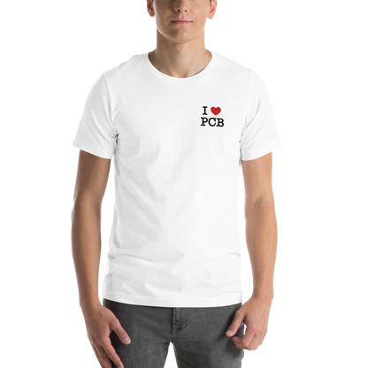 Tropical Canopy: I Love PCB Unisex Tee