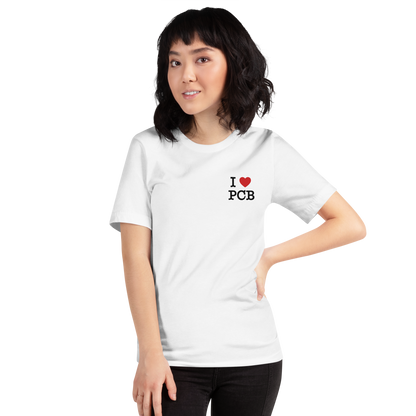 Parrot Perch: I Love PCB Unisex Tee