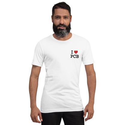 Parrot Perch: I Love PCB Unisex Tee