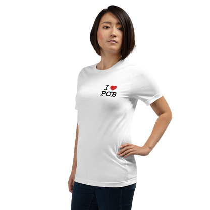 Skyline to Shoreline: I Love PCB Unisex Tee
