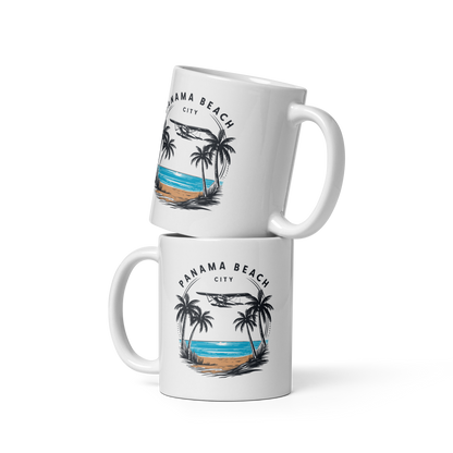 Skyline to Shoreline: Panama City Beach Glossy Mug