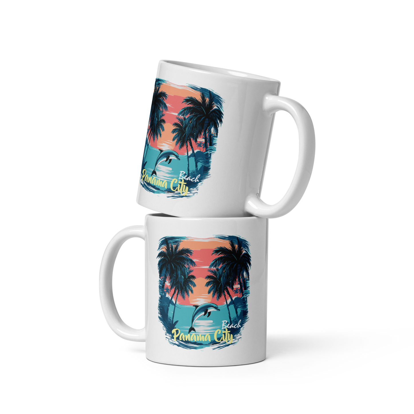 Sunset Splash: Panama City Beach Glossy Mug