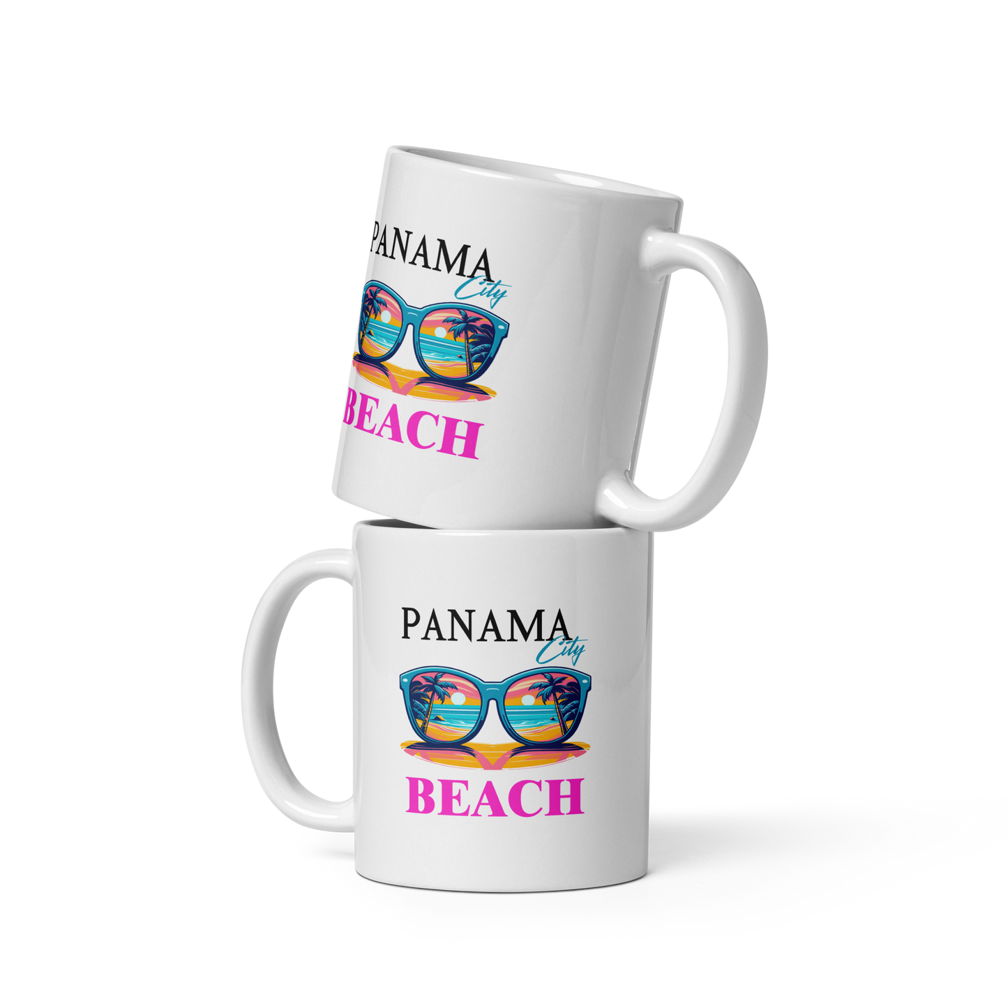 Beach Shades: Panama City Beach Glossy Mug