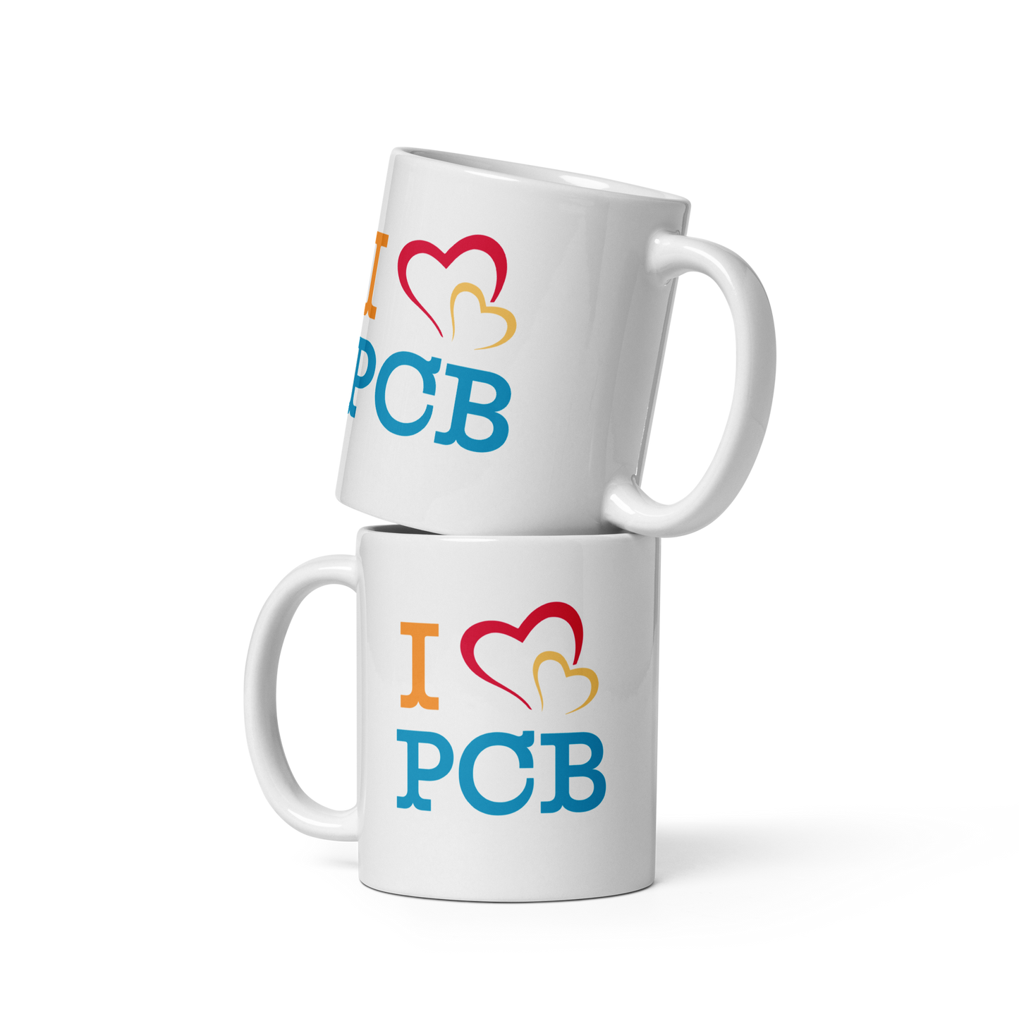 I Love PCB White Glossy Mug