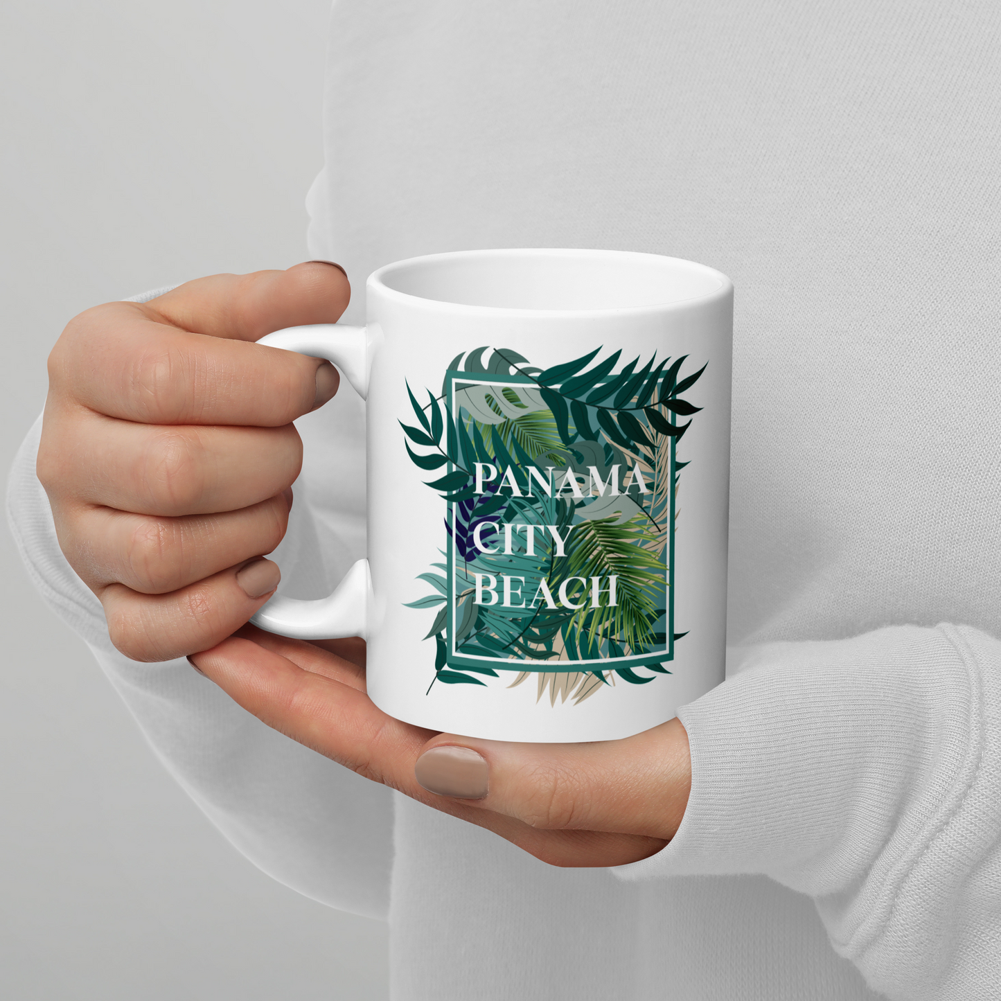 Tropical Canopy: Panama City Beach Glossy Mug