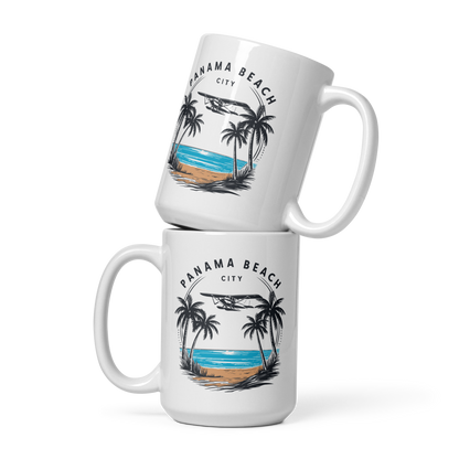 Skyline to Shoreline: Panama City Beach Glossy Mug