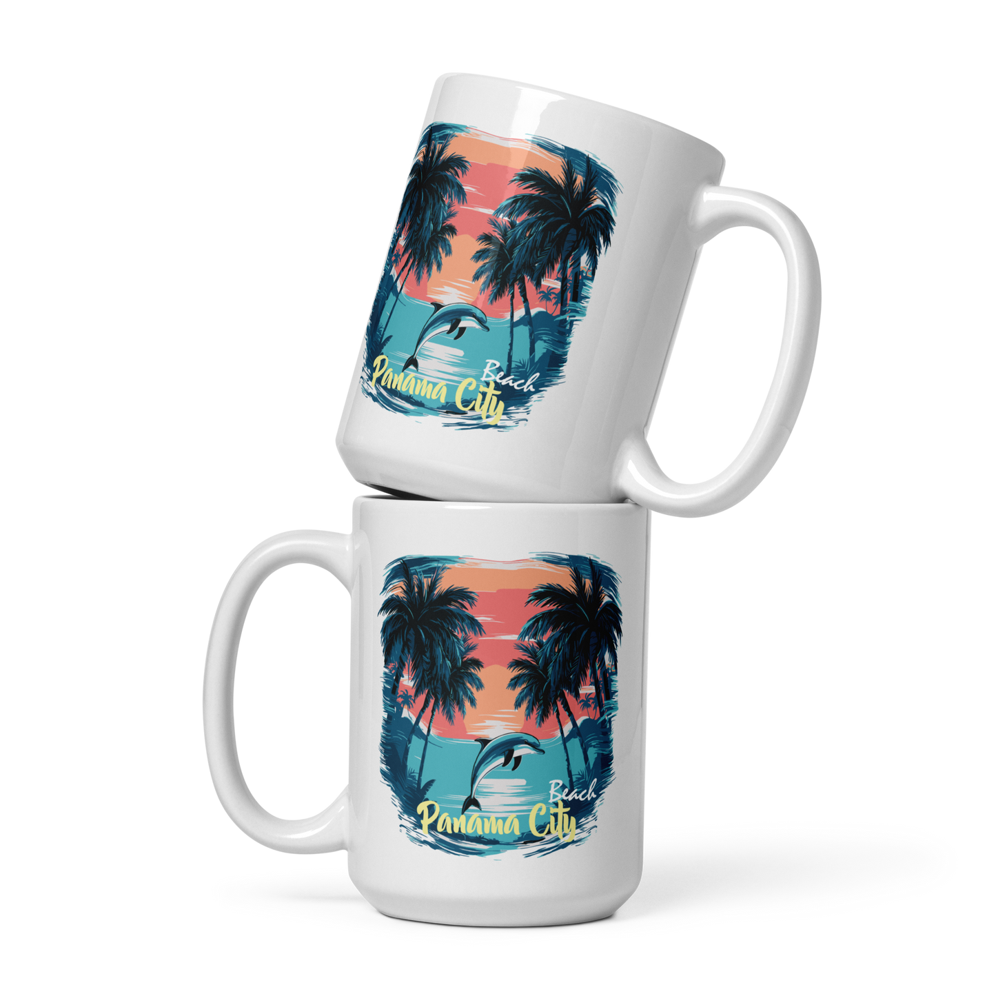 Sunset Splash: Panama City Beach Glossy Mug