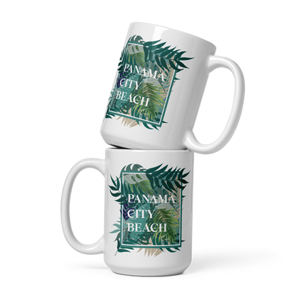 Tropical Canopy: Panama City Beach Glossy Mug