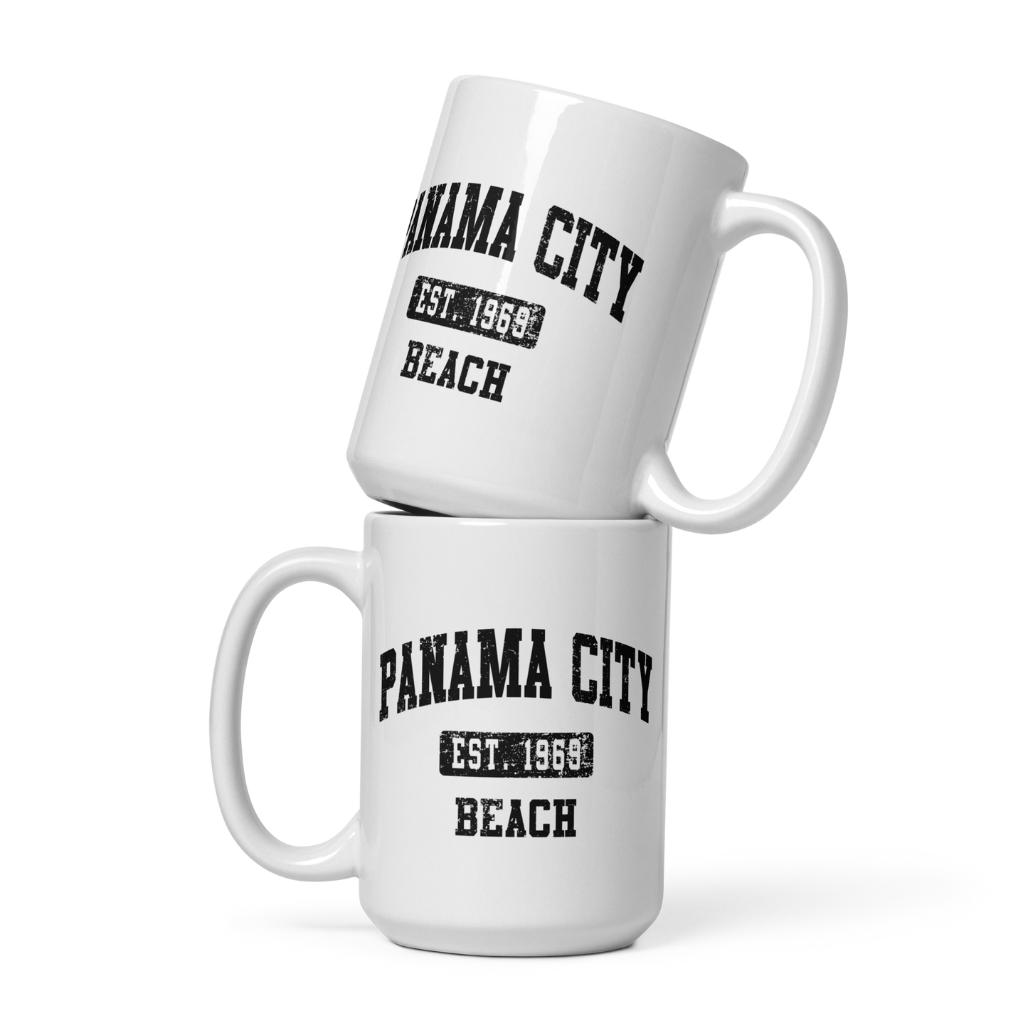 Vintage Vibes: Panama City Beach Est. 1969 Glossy Mug