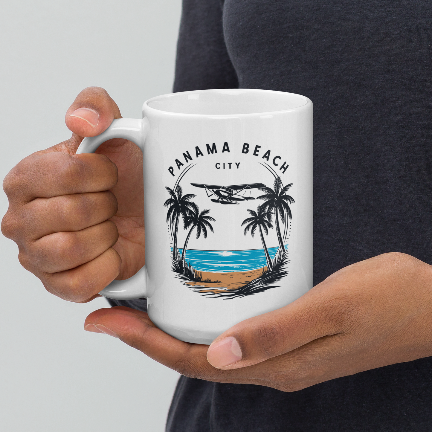 Skyline to Shoreline: Panama City Beach Glossy Mug