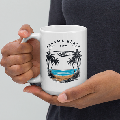 Skyline to Shoreline: Panama City Beach Glossy Mug