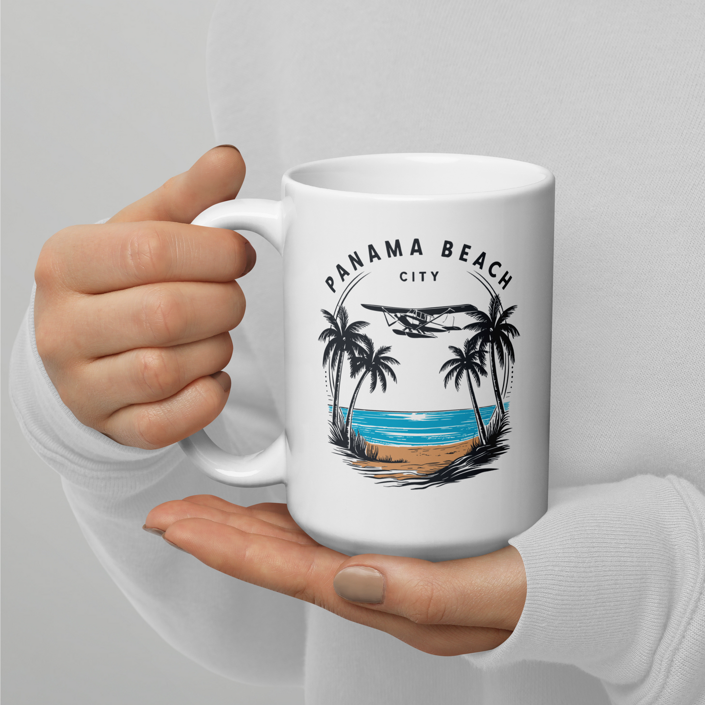 Skyline to Shoreline: Panama City Beach Glossy Mug