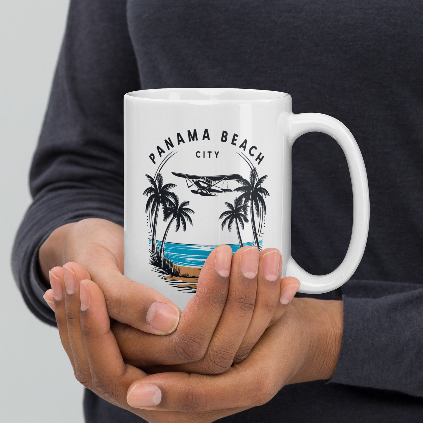 Skyline to Shoreline: Panama City Beach Glossy Mug