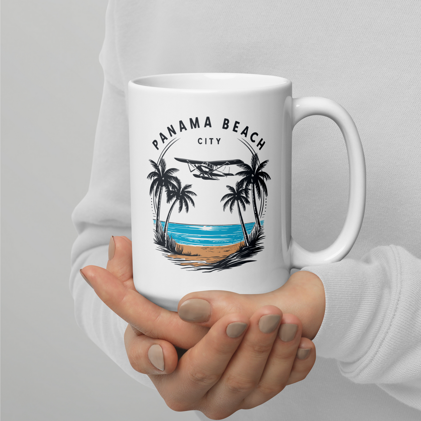 Skyline to Shoreline: Panama City Beach Glossy Mug
