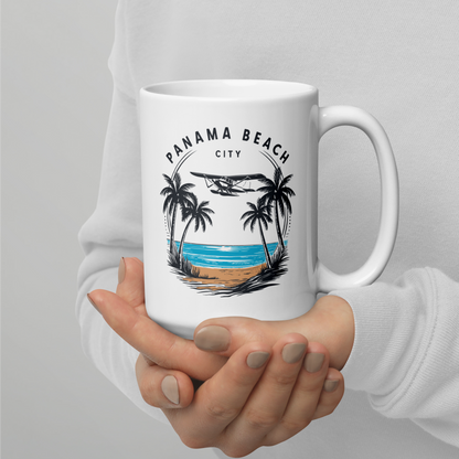 Skyline to Shoreline: Panama City Beach Glossy Mug