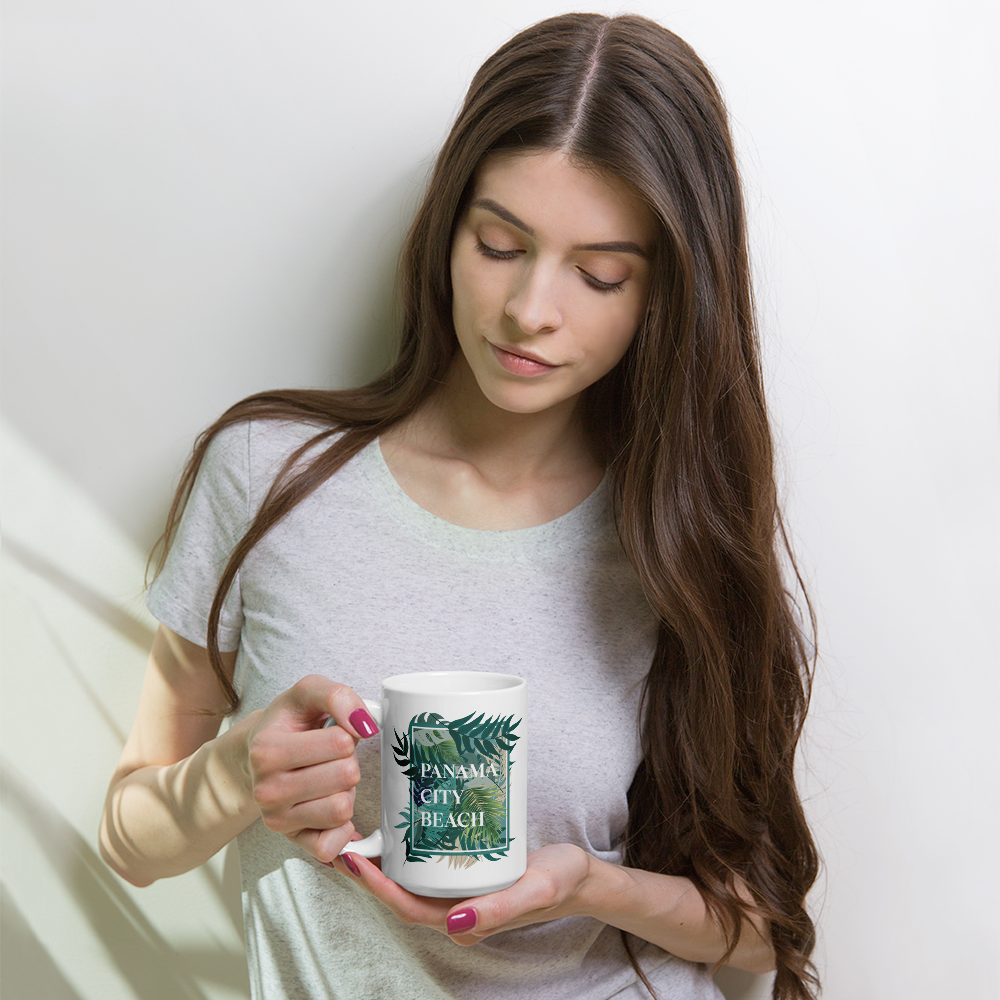 Tropical Canopy: Panama City Beach Glossy Mug