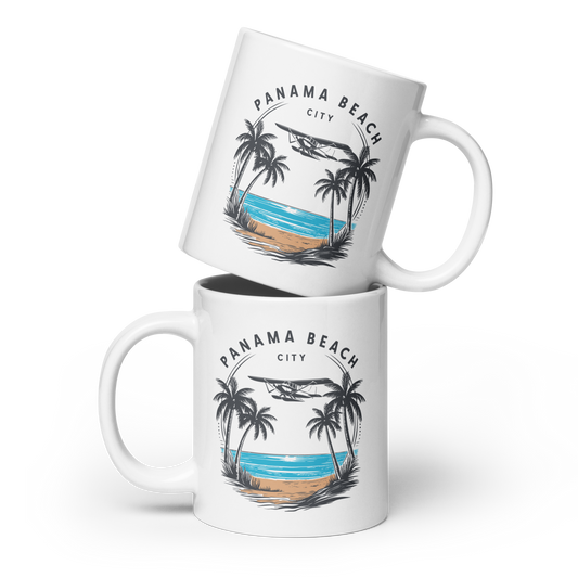 Skyline to Shoreline: Panama City Beach Glossy Mug