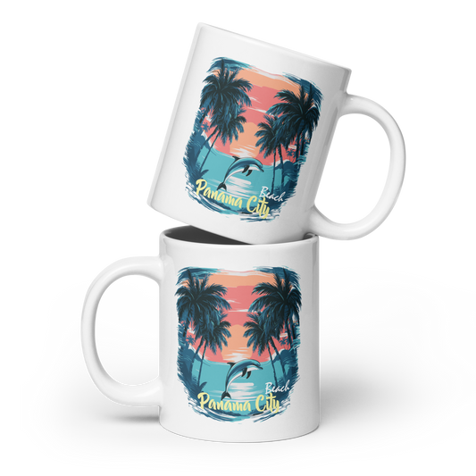 Sunset Splash: Panama City Beach Glossy Mug