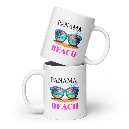 Beach Shades: Panama City Beach Glossy Mug