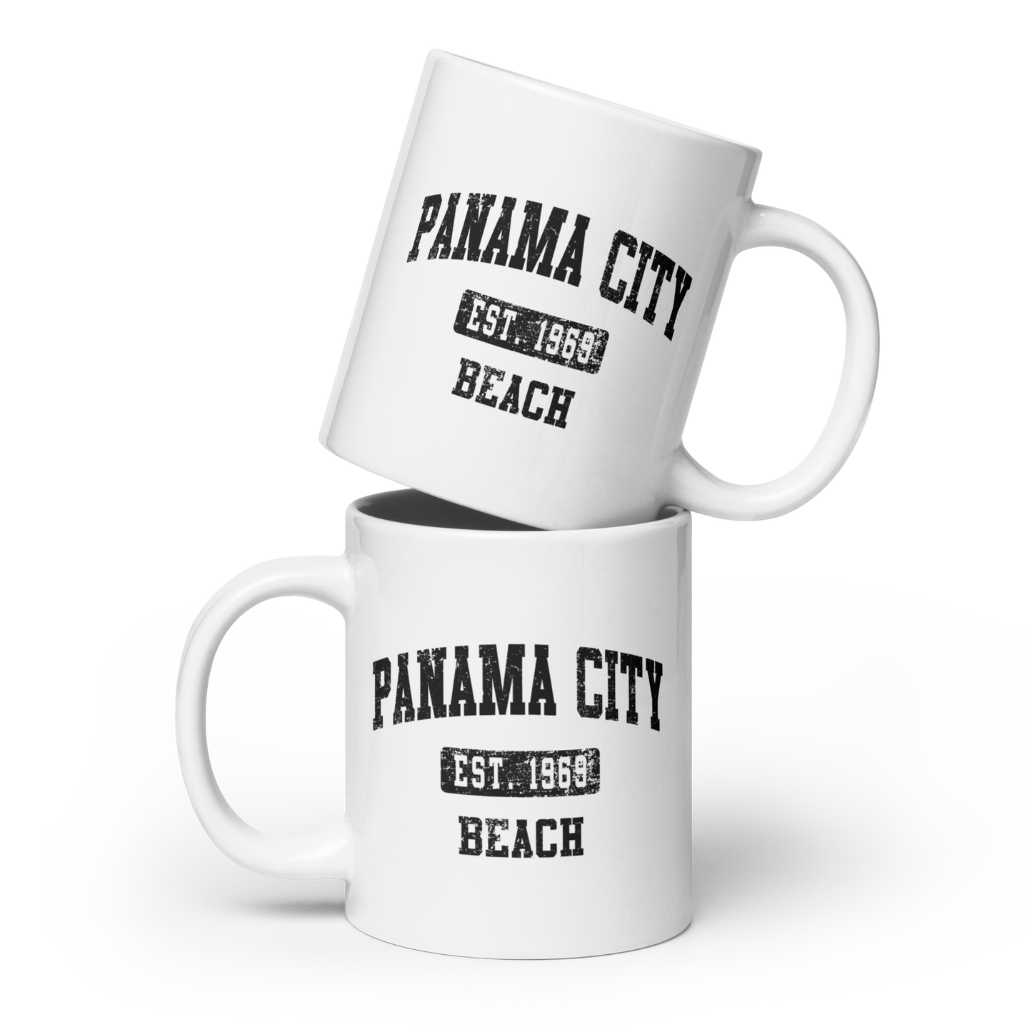 Vintage Vibes: Panama City Beach Est. 1969 Glossy Mug