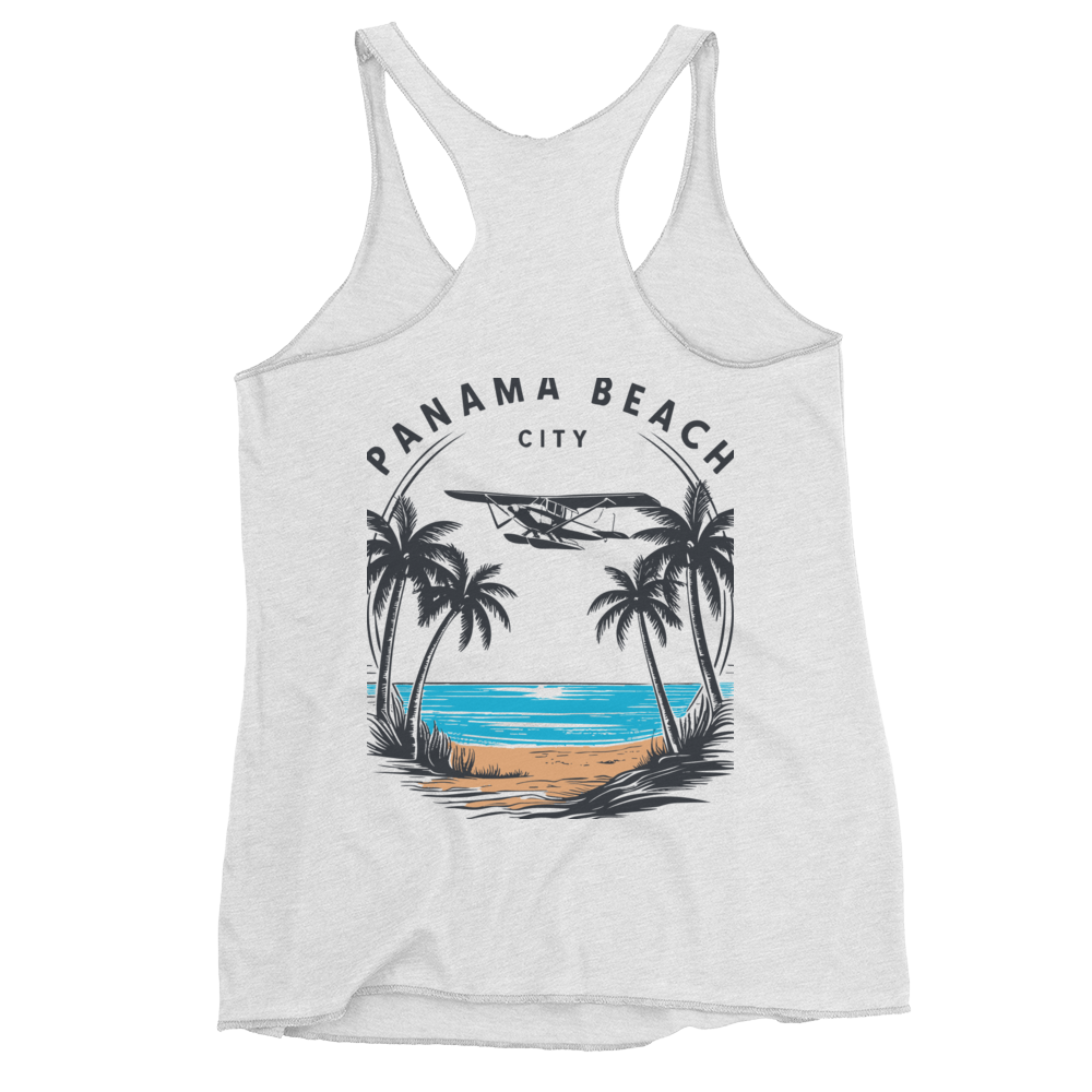 Skyline to Shoreline: Panama City Beach Women's Racerback Tank