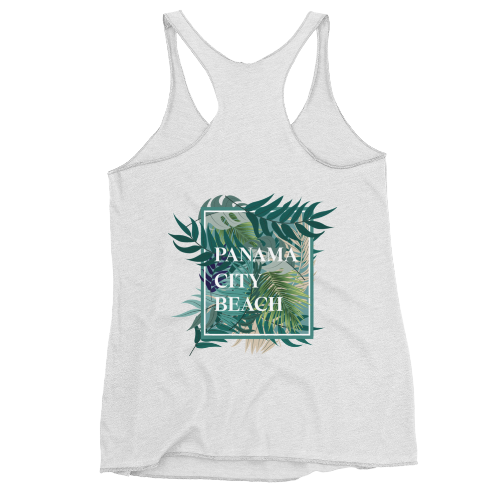 Tropical Canopy: Panama City Beach Women's Racerback Tank