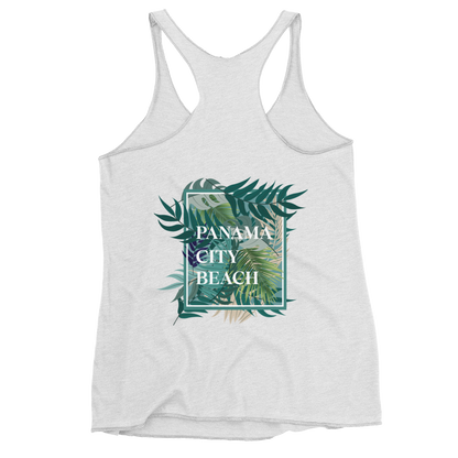 Tropical Canopy: Panama City Beach Women's Racerback Tank