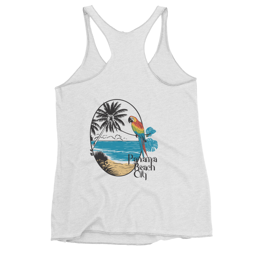 Parrot Perch: Panama City Beach Women's Racerback Tank