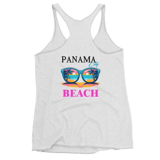 Beach Shades: Panama City Beach Women's Racerback Tank