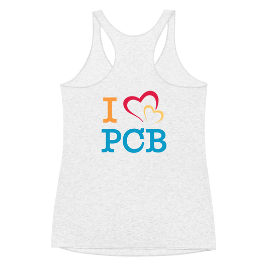 I Love PCB Back Design Women's Racerback Tank