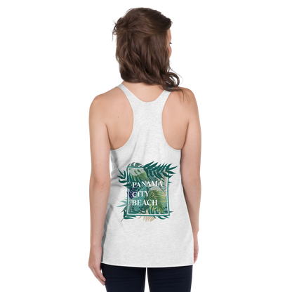 Tropical Canopy: Panama City Beach Women's Racerback Tank