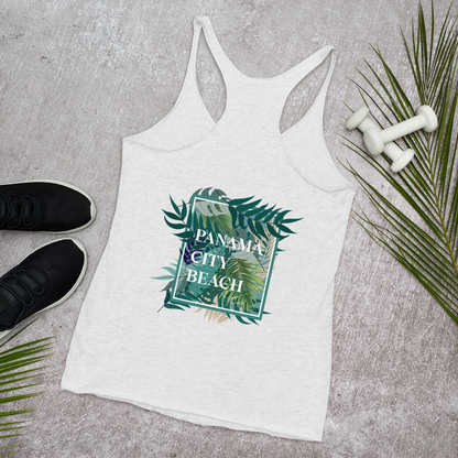 Tropical Canopy: Panama City Beach Women's Racerback Tank