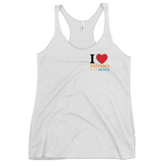 I Love PCB Chest Design Women's Racerback Tank