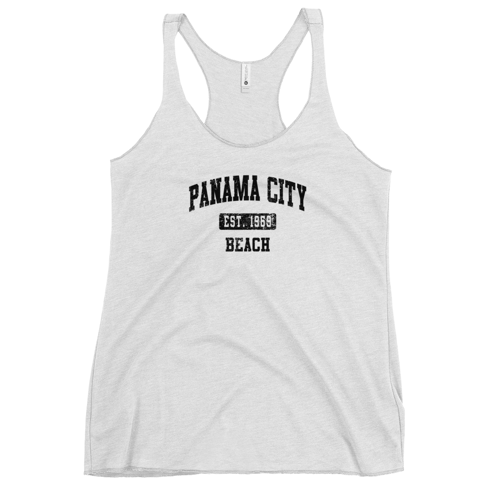 Vintage Vibes: Panama City Beach Est. 1969 Women's Racerback Tank