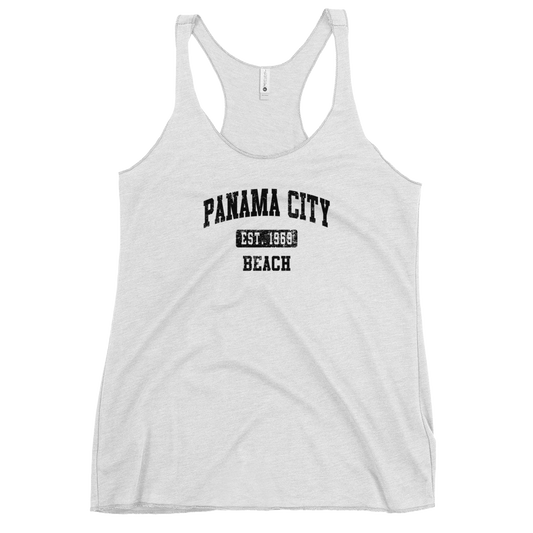 Vintage Vibes: Panama City Beach Est. 1969 Women's Racerback Tank