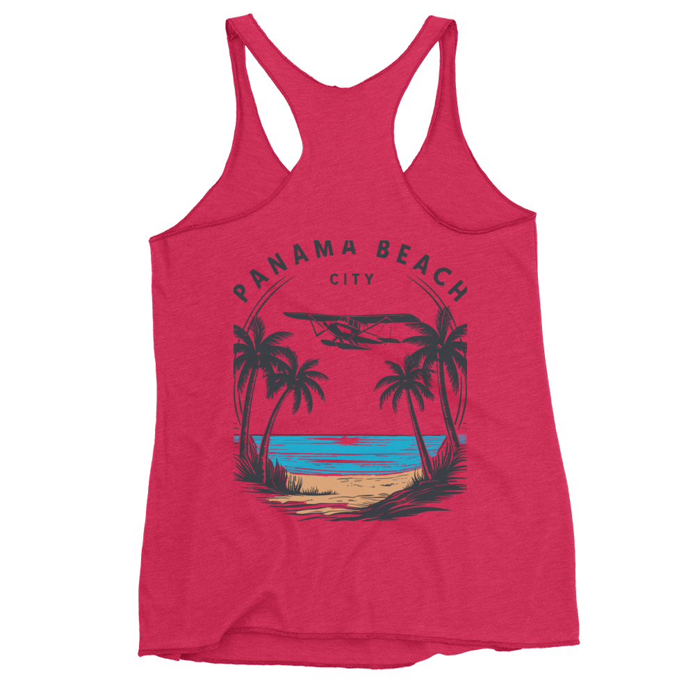 Skyline to Shoreline: Panama City Beach Women's Racerback Tank