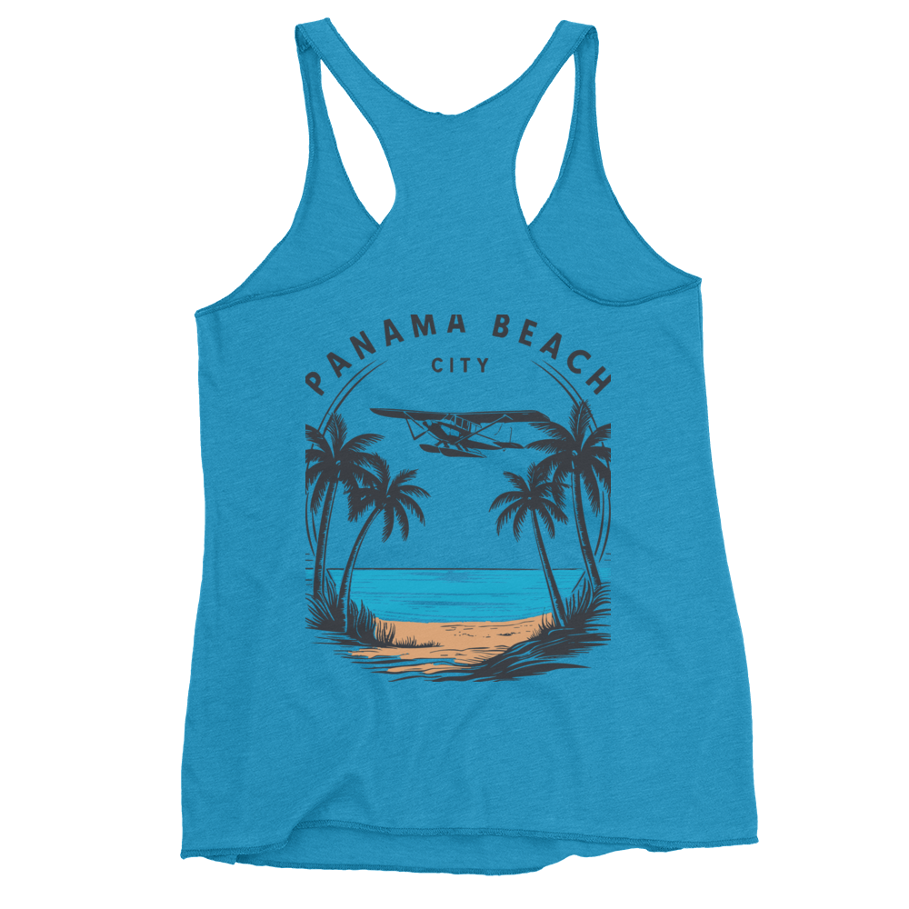 Skyline to Shoreline: Panama City Beach Women's Racerback Tank