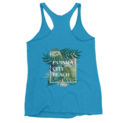 Tropical Canopy: Panama City Beach Women's Racerback Tank