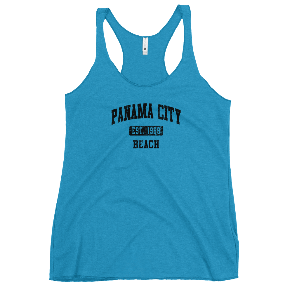 Vintage Vibes: Panama City Beach Est. 1969 Women's Racerback Tank